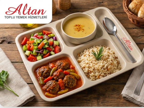 Altan Toplu Yemek Sunumu